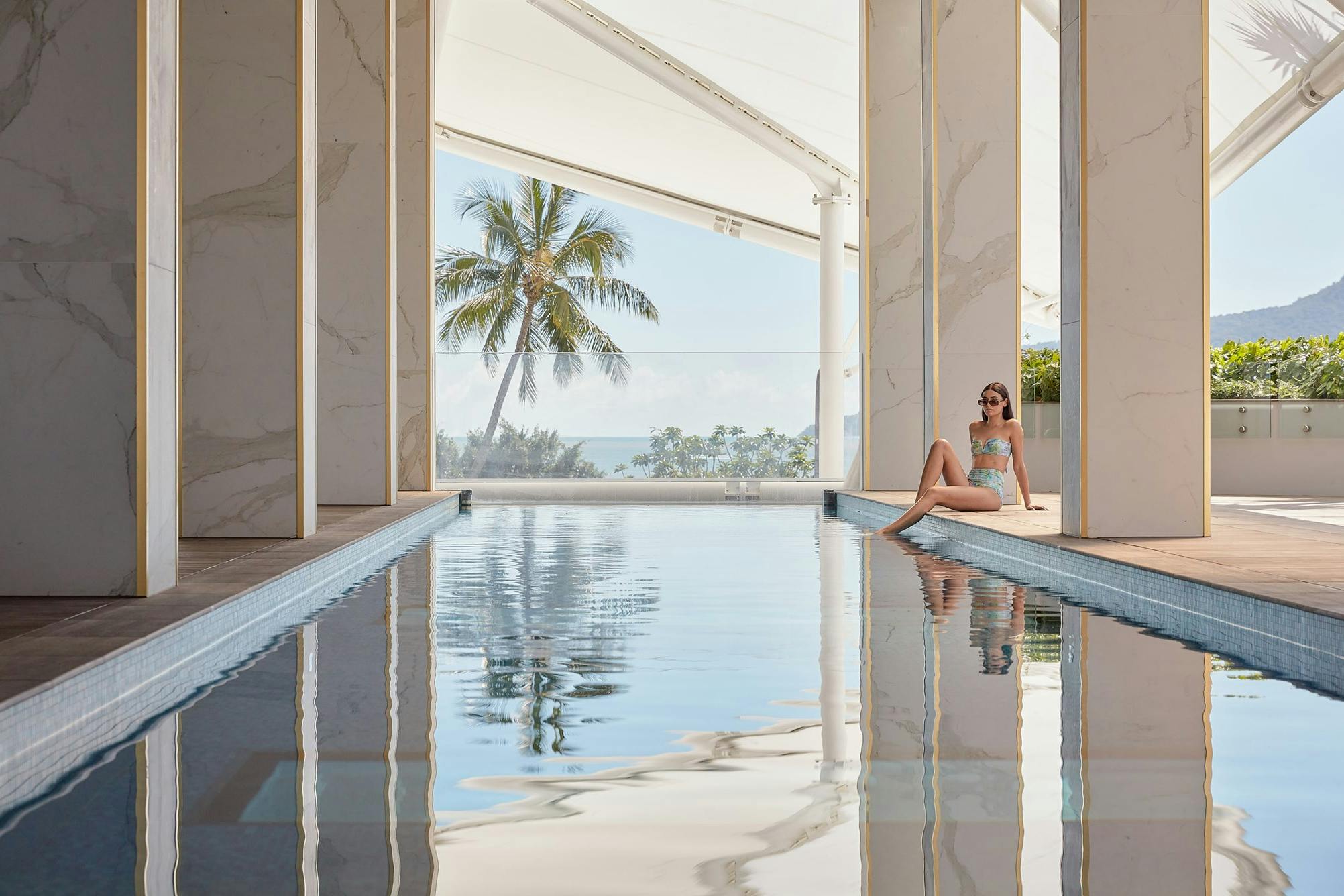 girl at resort